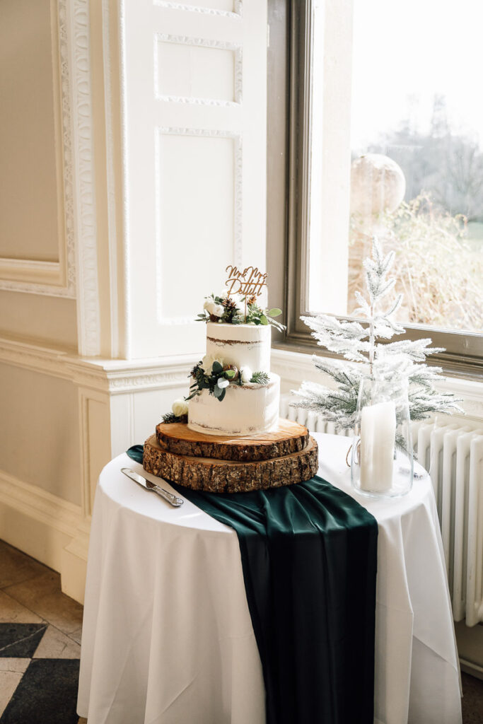 Wedding cake at Crowcombe Court
