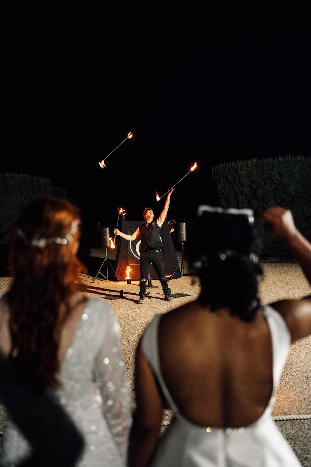 Fire Eater entertainment at wedding party celebrations