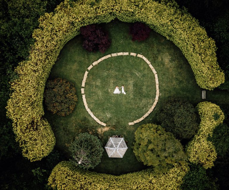 Documentary wedding photo at Ashridge Great Barn by Paul Aston Photography