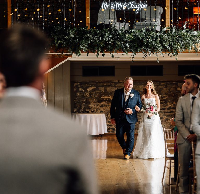 Documentary wedding photo at Priston Mill by Paul Aston Photography